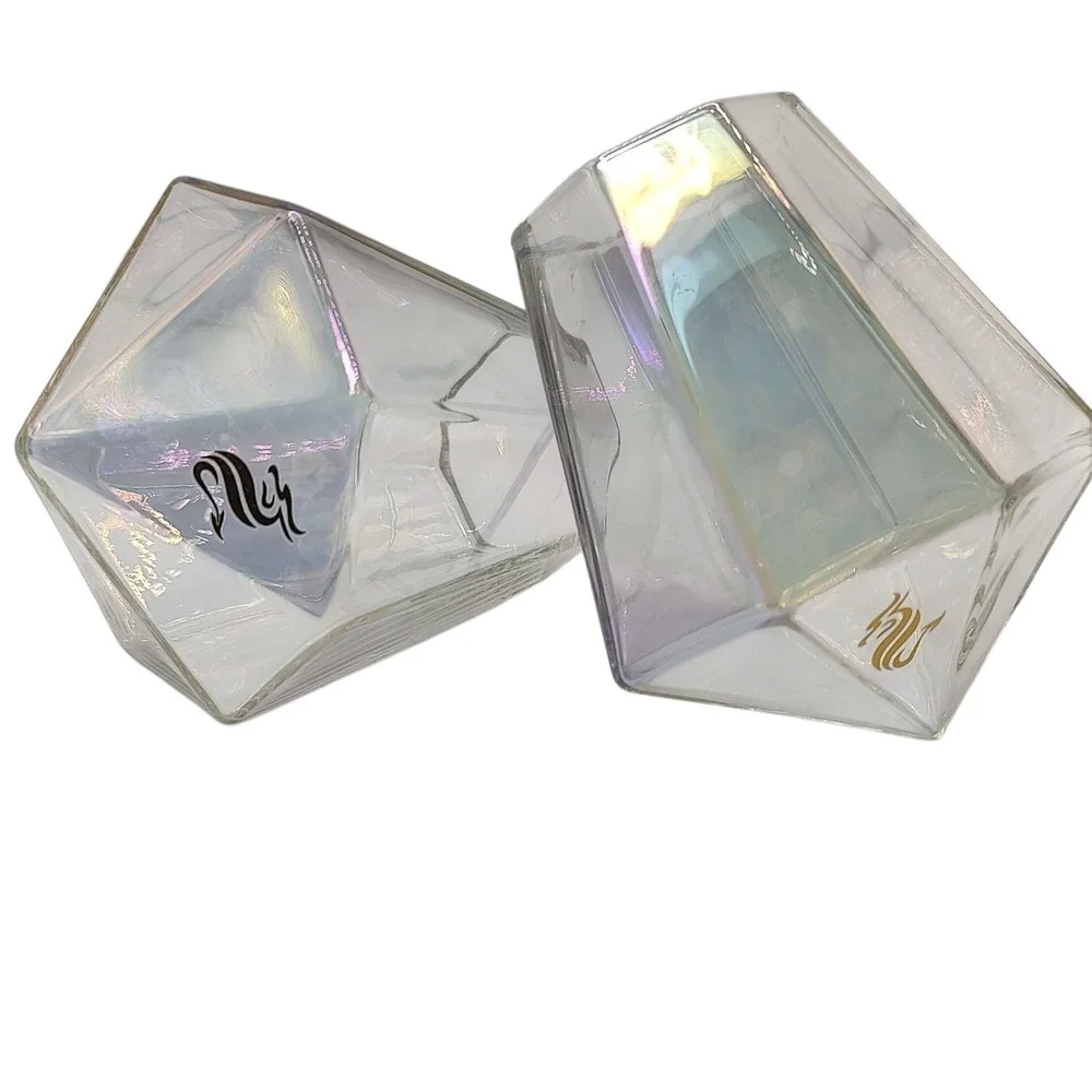 Dragon Glass Whiskey Glasses‎ Diamond Collection Spill Proof Barware Set of Two